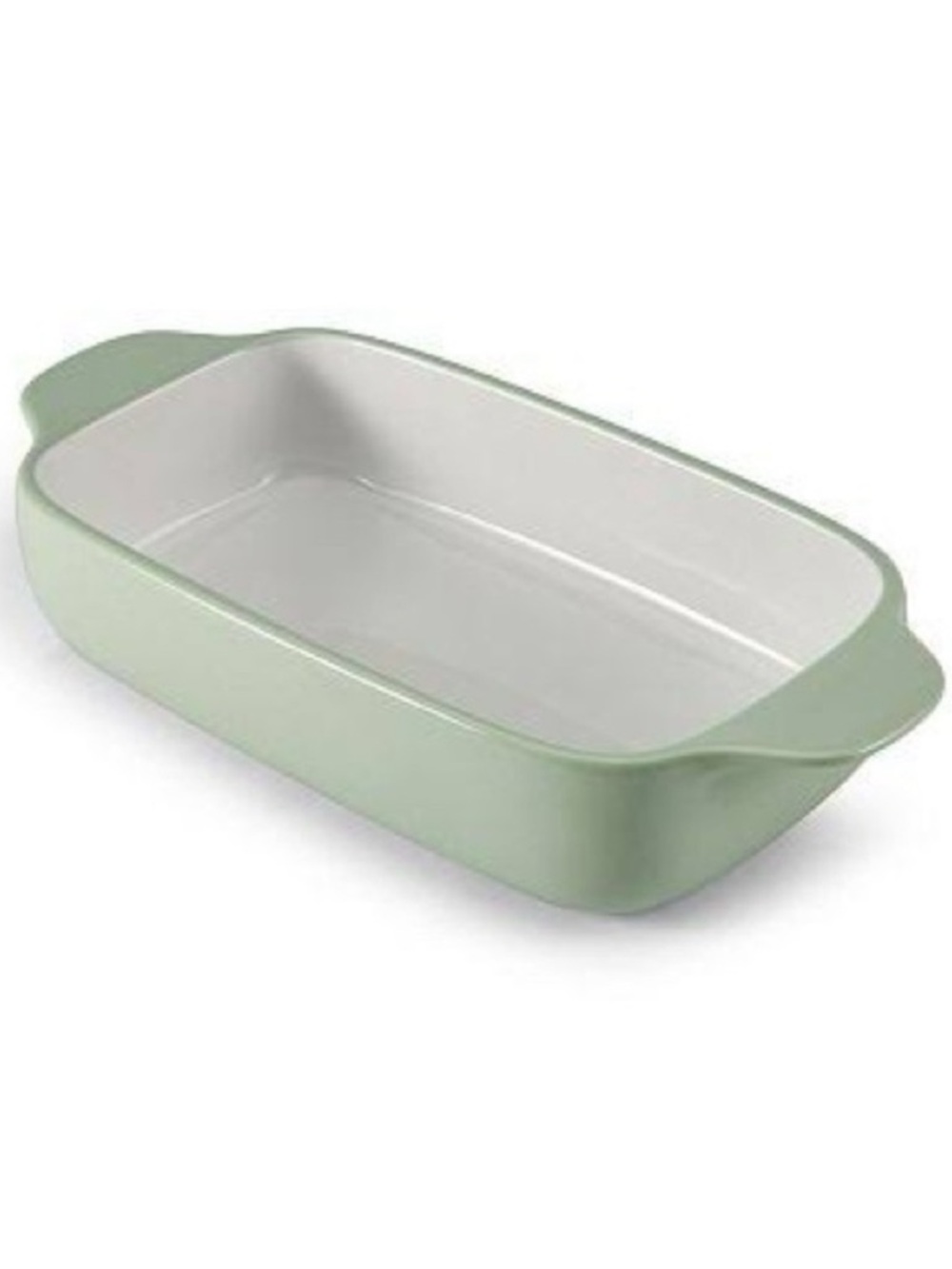 KitchenAid Loaf Pan Bread Baking Rectangular  Stoneware Side Handles Pistachio